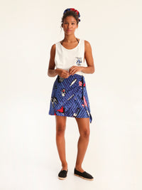 TOURISTA mini wrap skirt