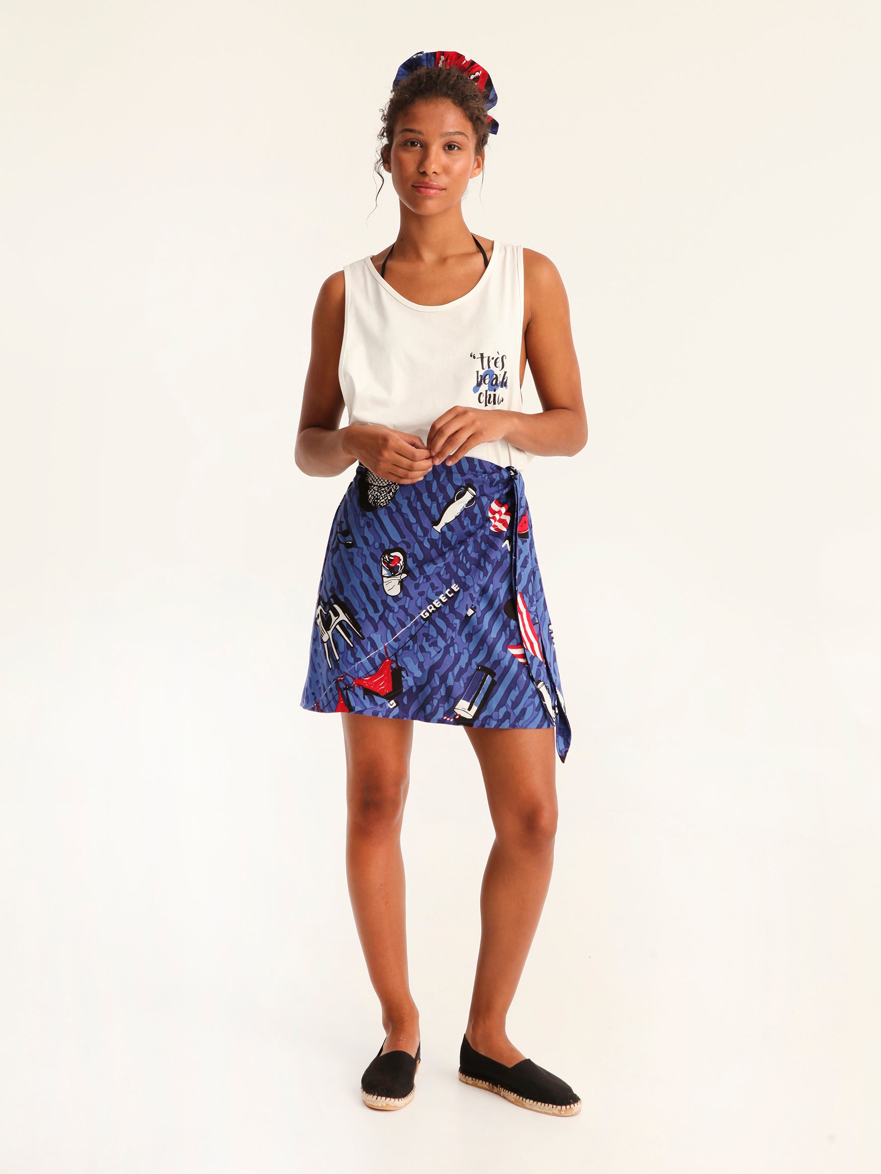 TOURISTA mini wrap skirt