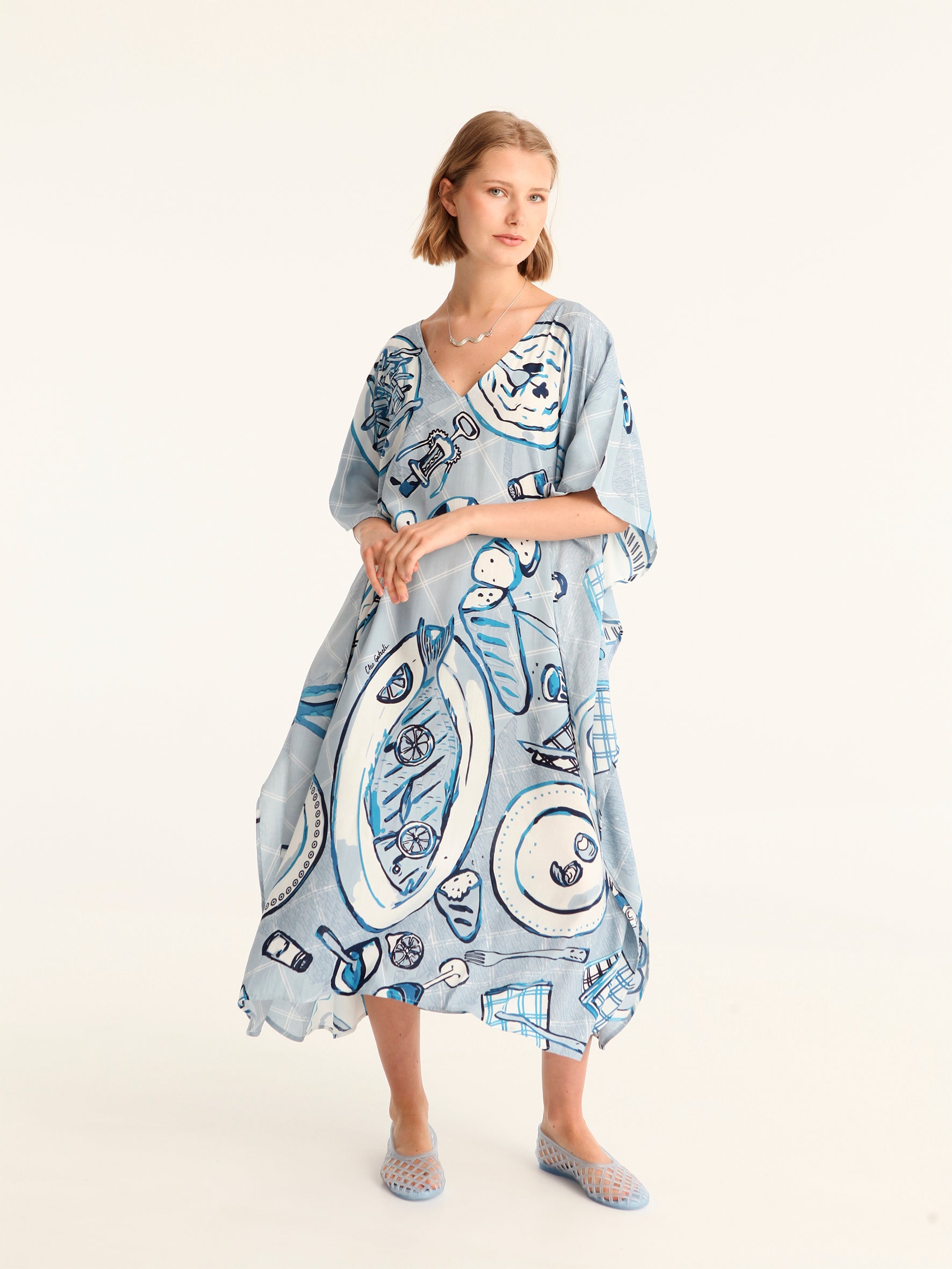 BON APPETIT maxi square caftan