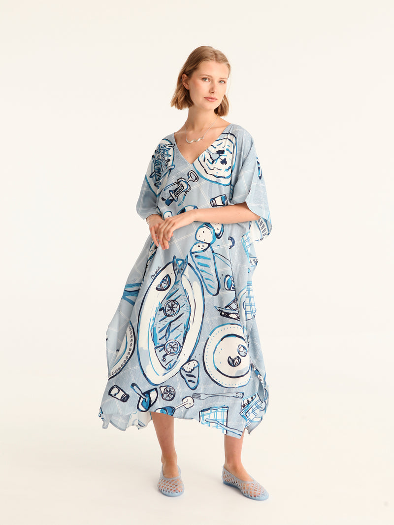 BON APPETIT maxi square caftan