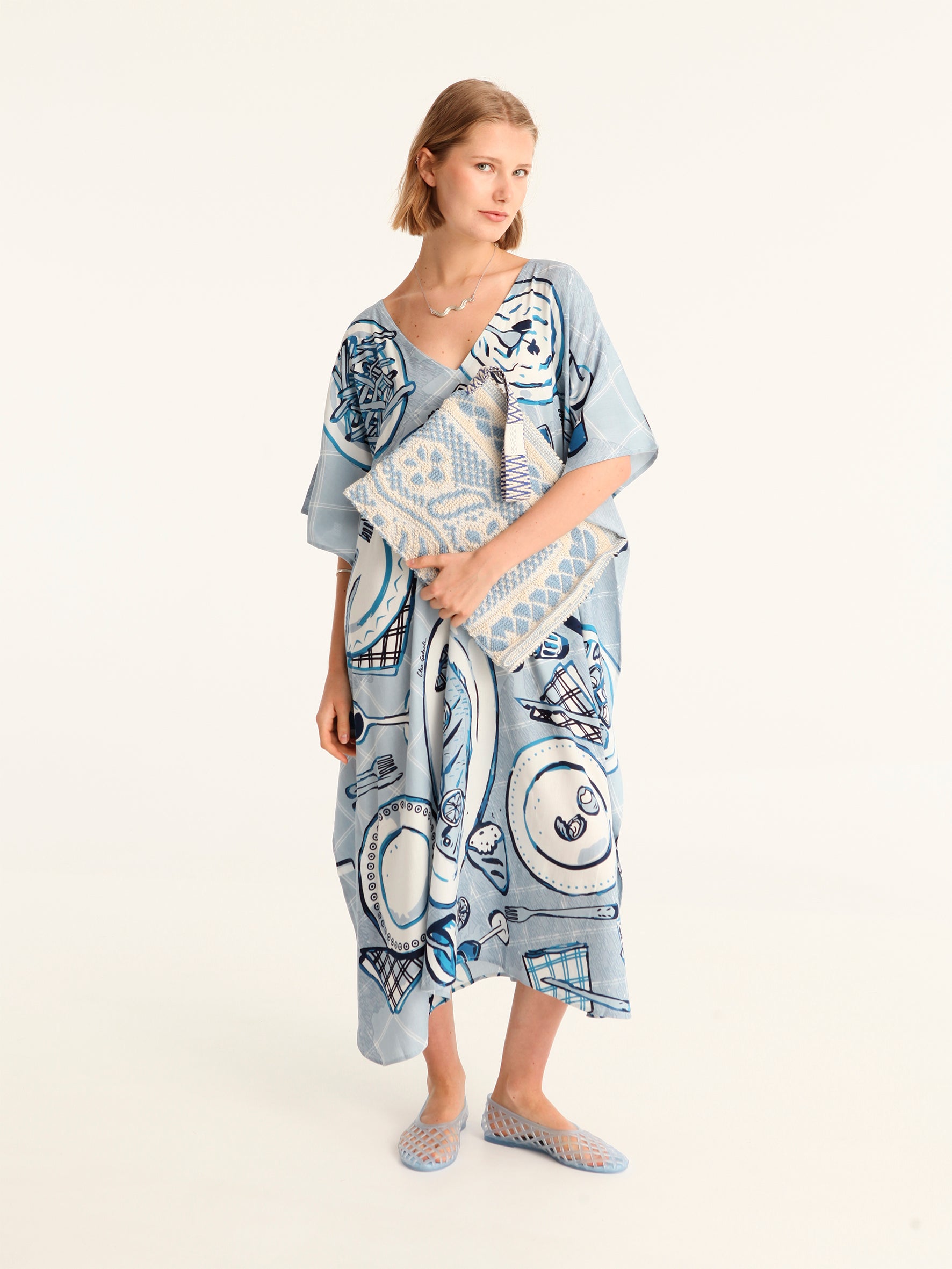 BON APPETIT maxi square caftan