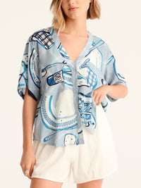 BON APPETIT cropped shirt