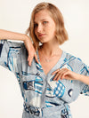 BON APPETIT cropped shirt