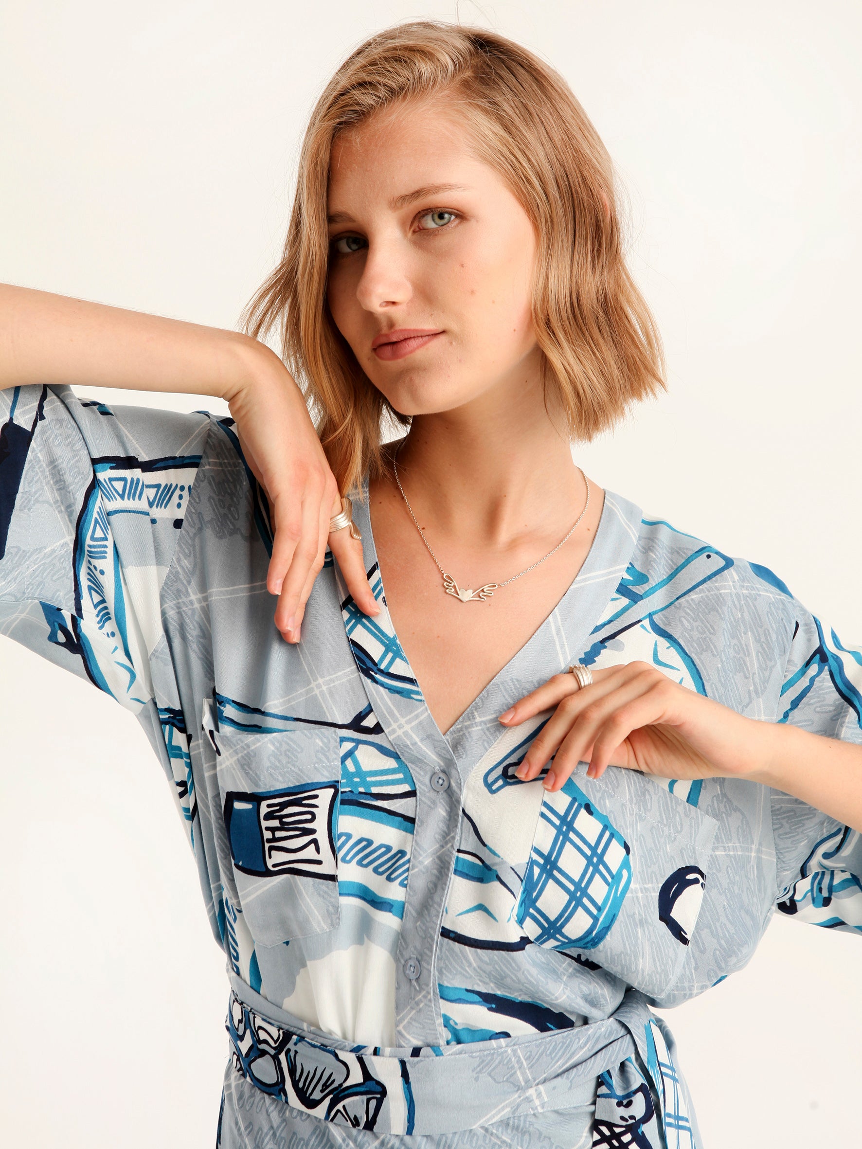 BON APPETIT cropped shirt