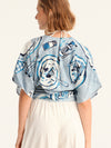 BON APPETIT wrap kimono top