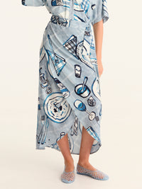 BON APPETIT wrap skirt