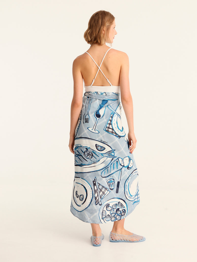 BON APPETIT wrap skirt