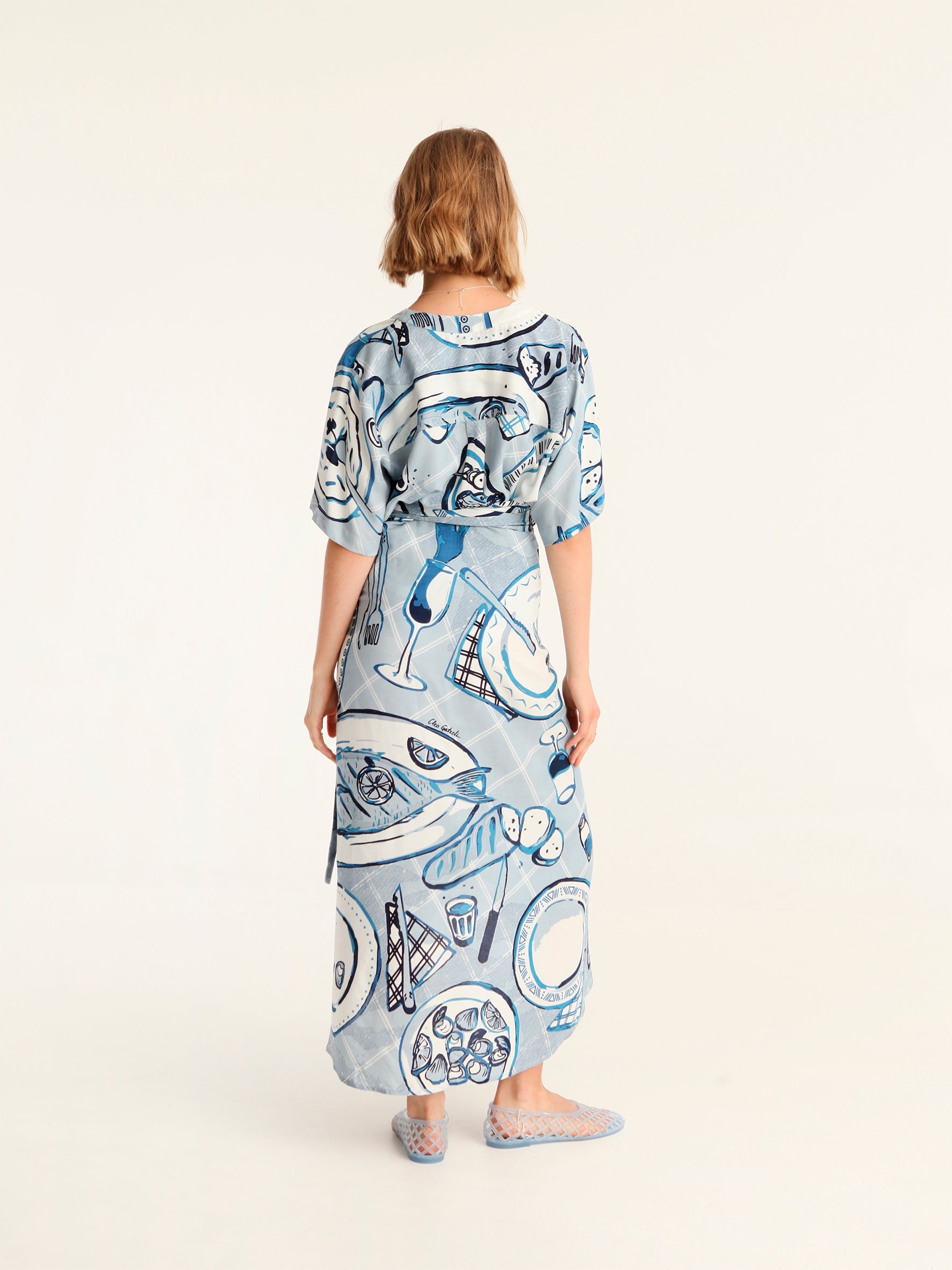 BON APPETIT wrap skirt