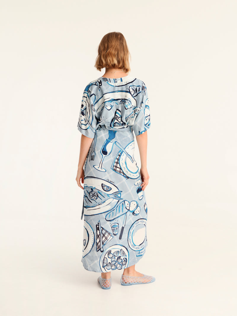 BON APPETIT wrap skirt