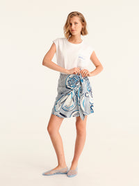 BON APPETIT mini wrap skirt