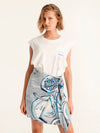 BON APPETIT mini wrap skirt