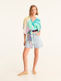 SPRITE wrap kimono top