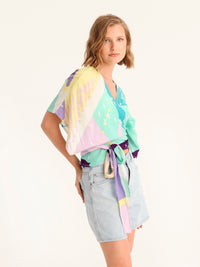 SPRITE wrap kimono top