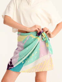 SPRITE mini wrap skirt