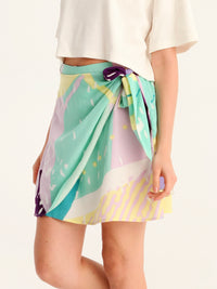 SPRITE mini wrap skirt