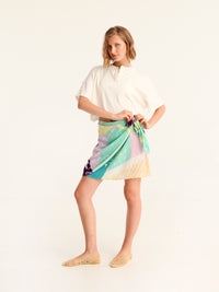 SPRITE mini wrap skirt