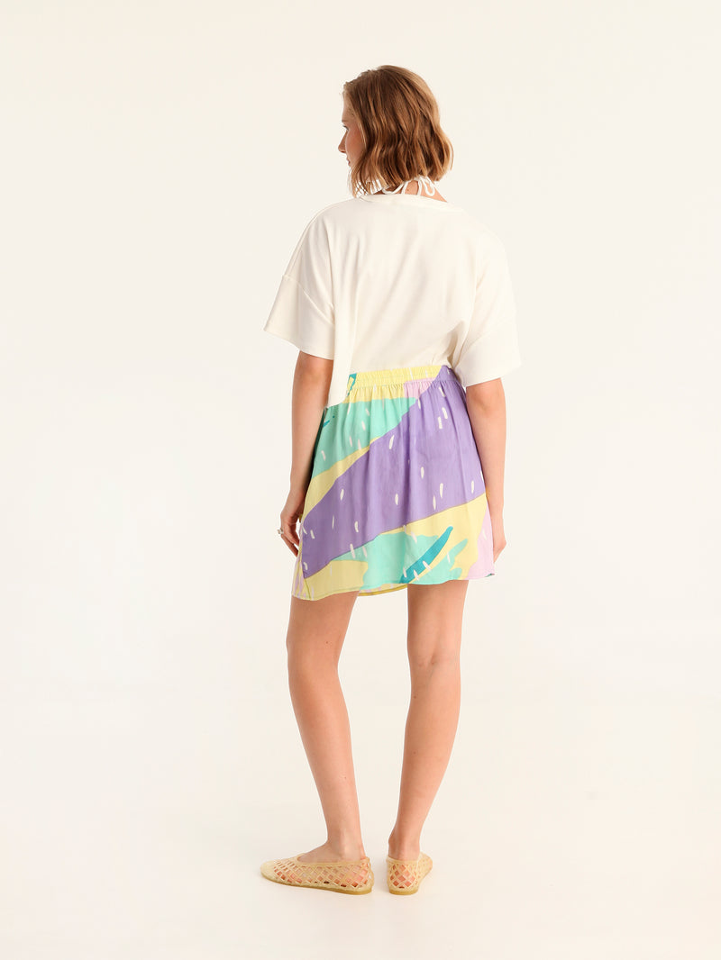 SPRITE mini wrap skirt