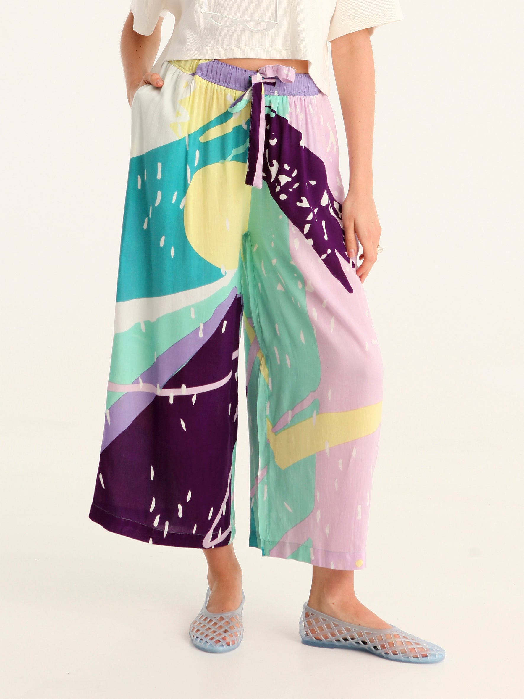 SPRITE loose leg pants