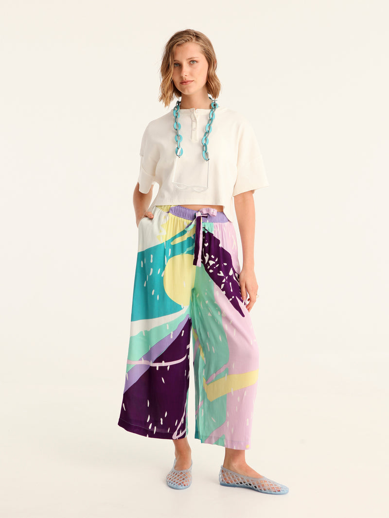 SPRITE loose leg pants