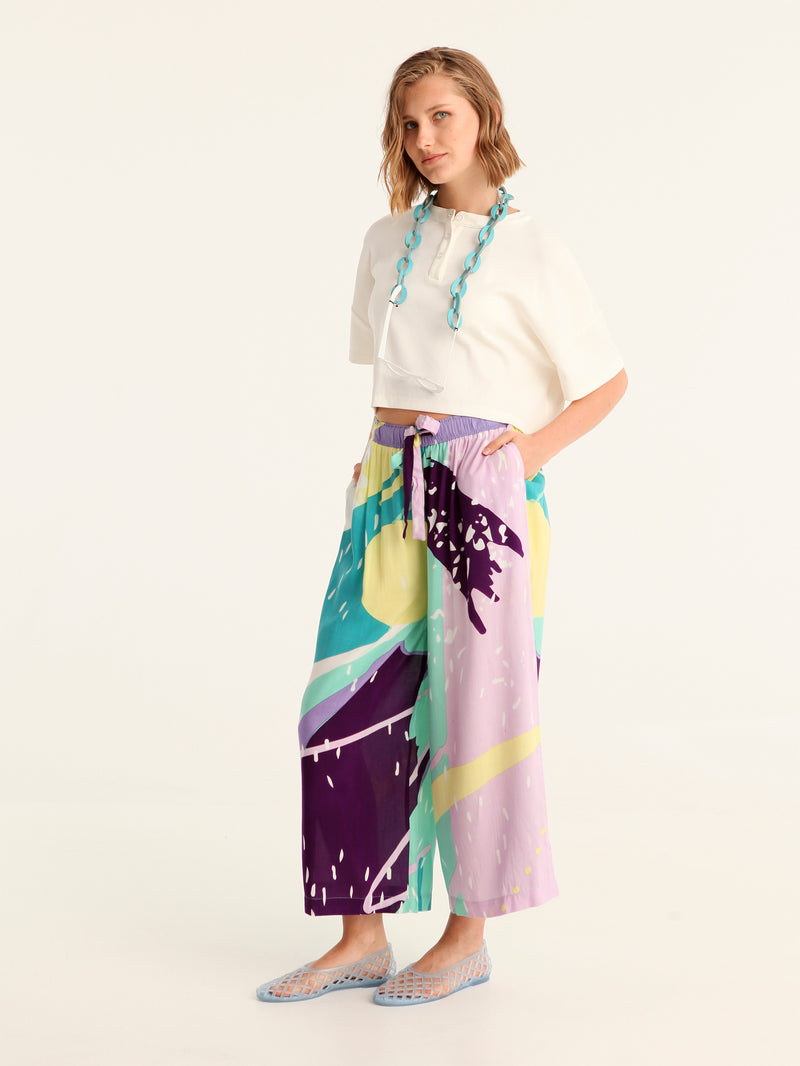SPRITE loose leg pants