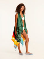 MESSINA pareo vest with coconut button