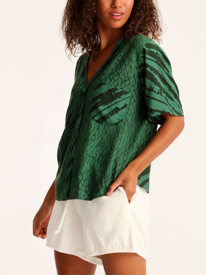 MESSINA cropped shirt