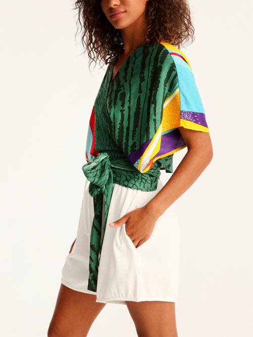 MESSINA wrap kimono top