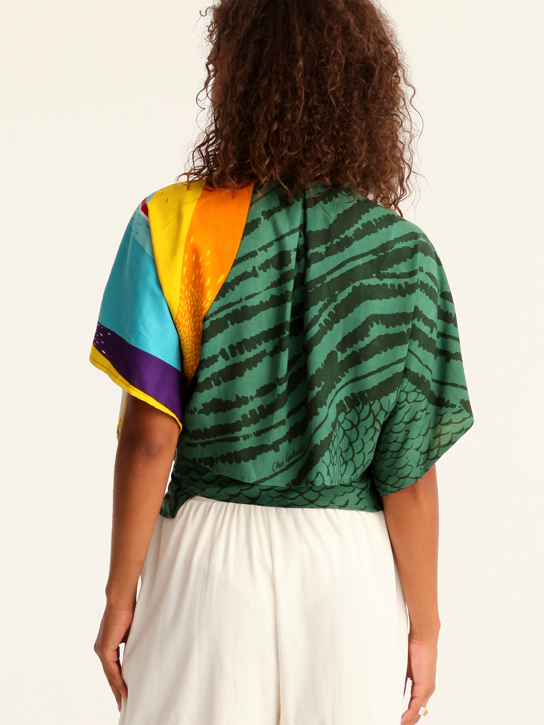 MESSINA wrap kimono top