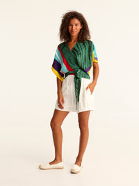 MESSINA wrap kimono top