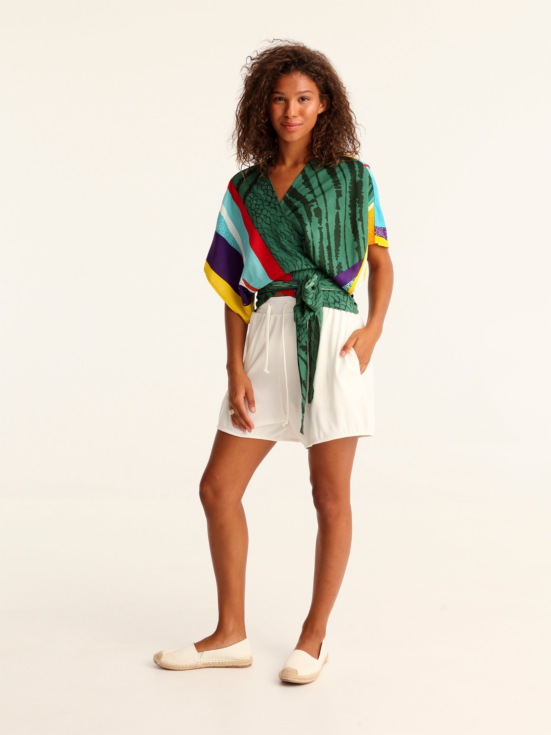 MESSINA wrap kimono top