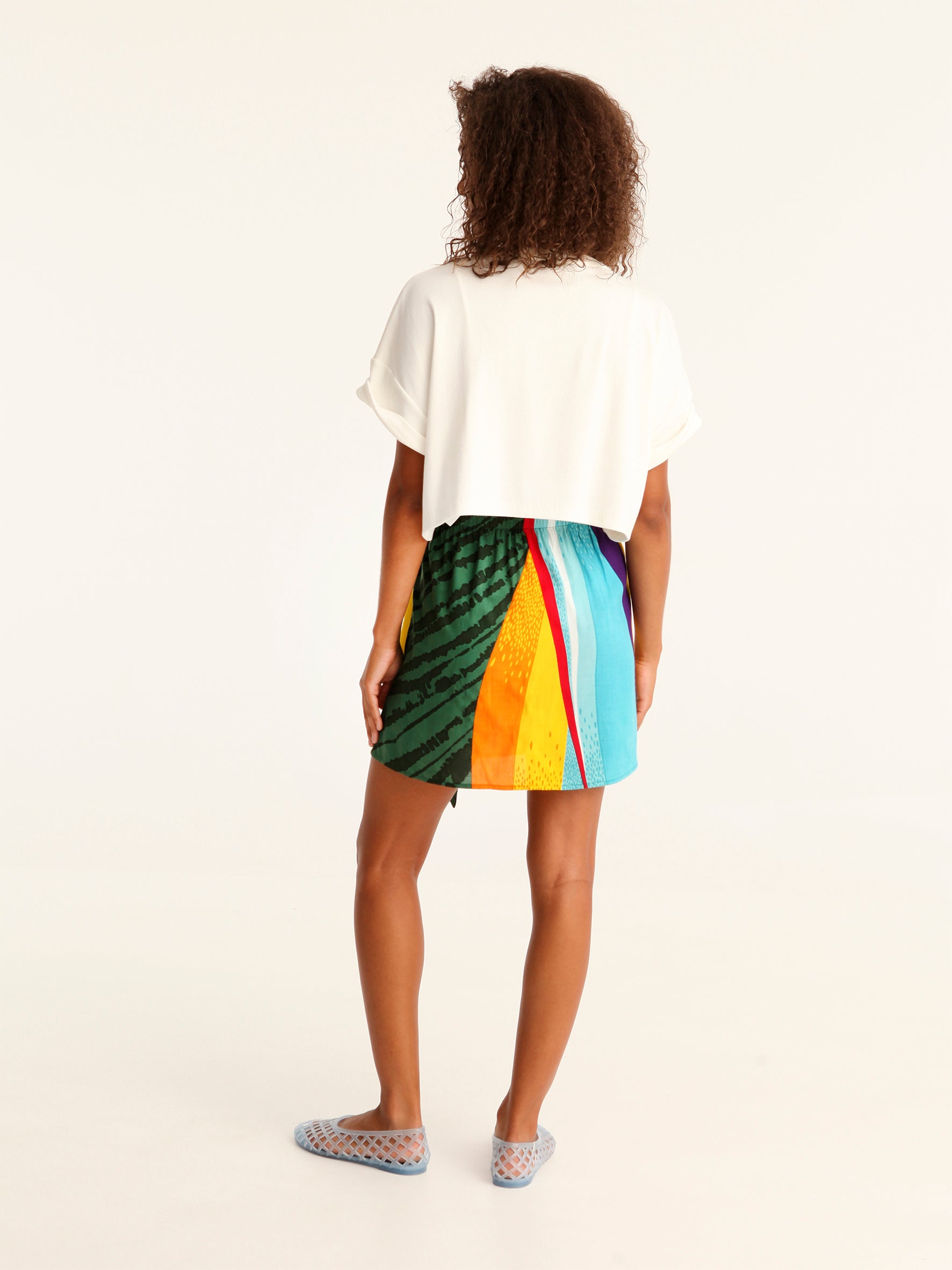MESSINA mini wrap skirt