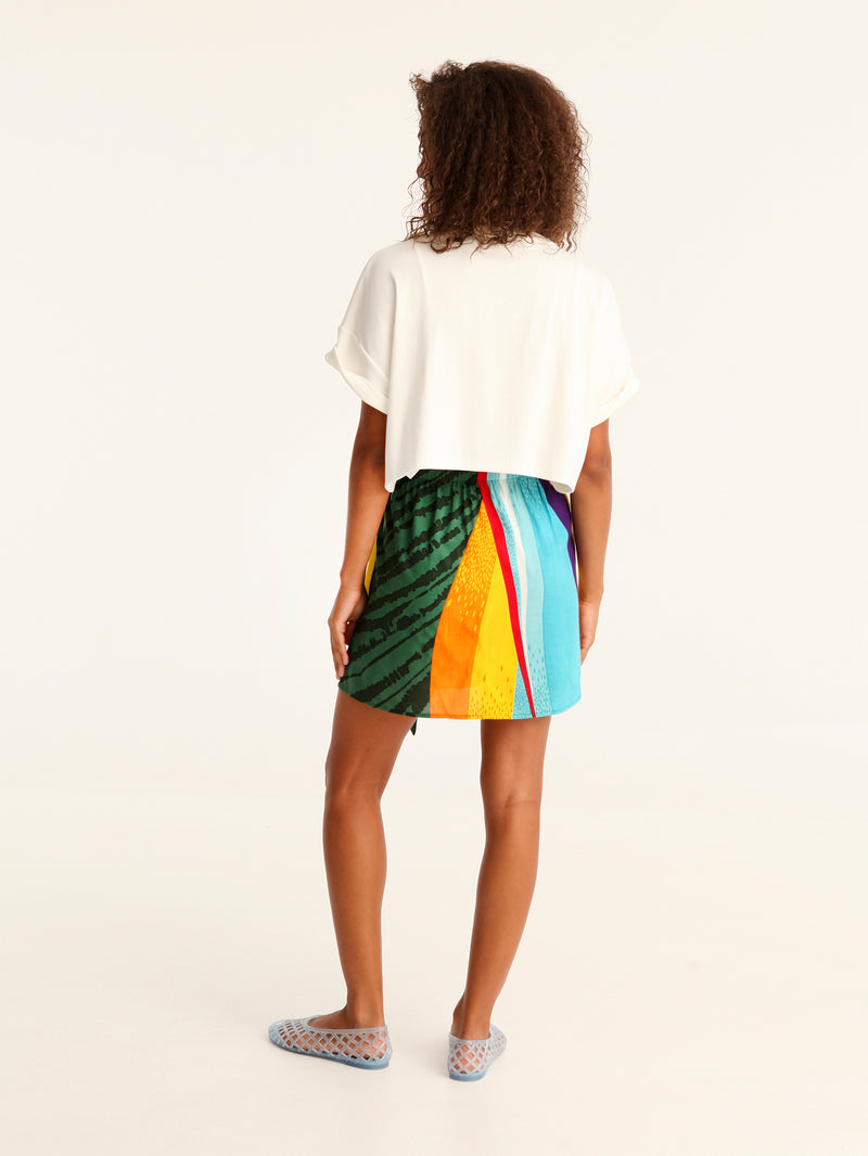 MESSINA mini wrap skirt