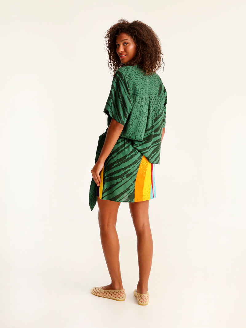 MESSINA mini wrap skirt