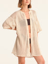 NET BEIGE mao men shirt