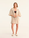 NET BEIGE mao men shirt