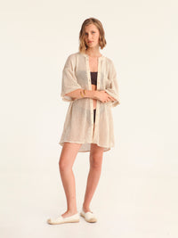 NET BEIGE mao men shirt