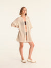 NET BEIGE mao men shirt