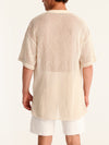 NET BEIGE mao men shirt