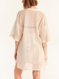 NET BEIGE mao men shirt