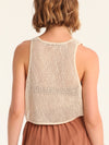 NET BEIGE cropped top