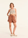 NET BEIGE cropped top