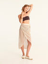 NET BEIGE wrap skirt