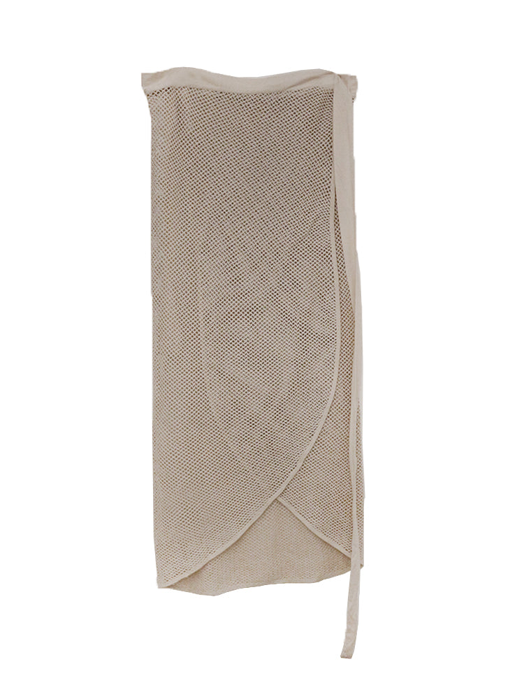 NET BEIGE wrap skirt