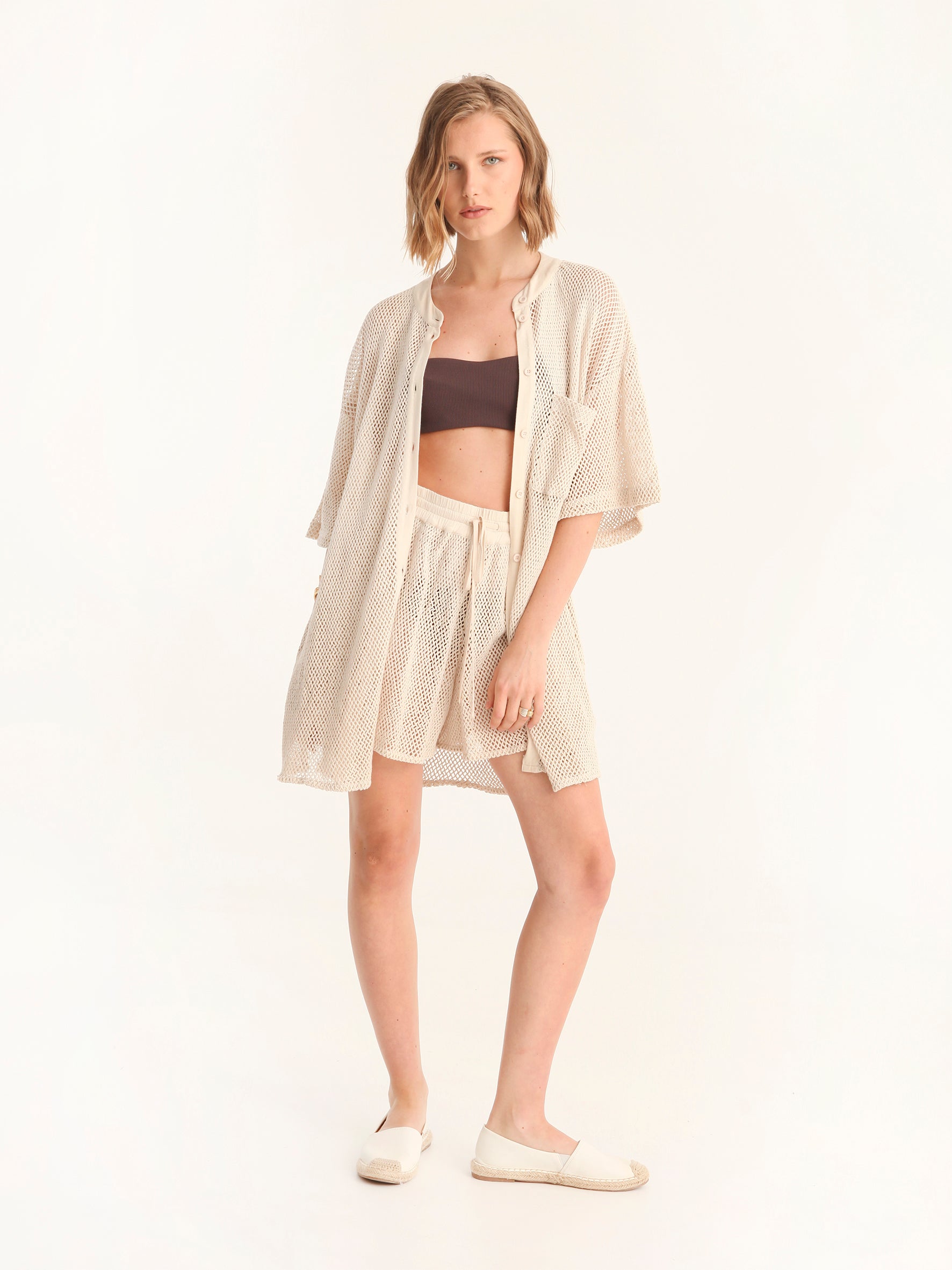 NET BEIGE shorts