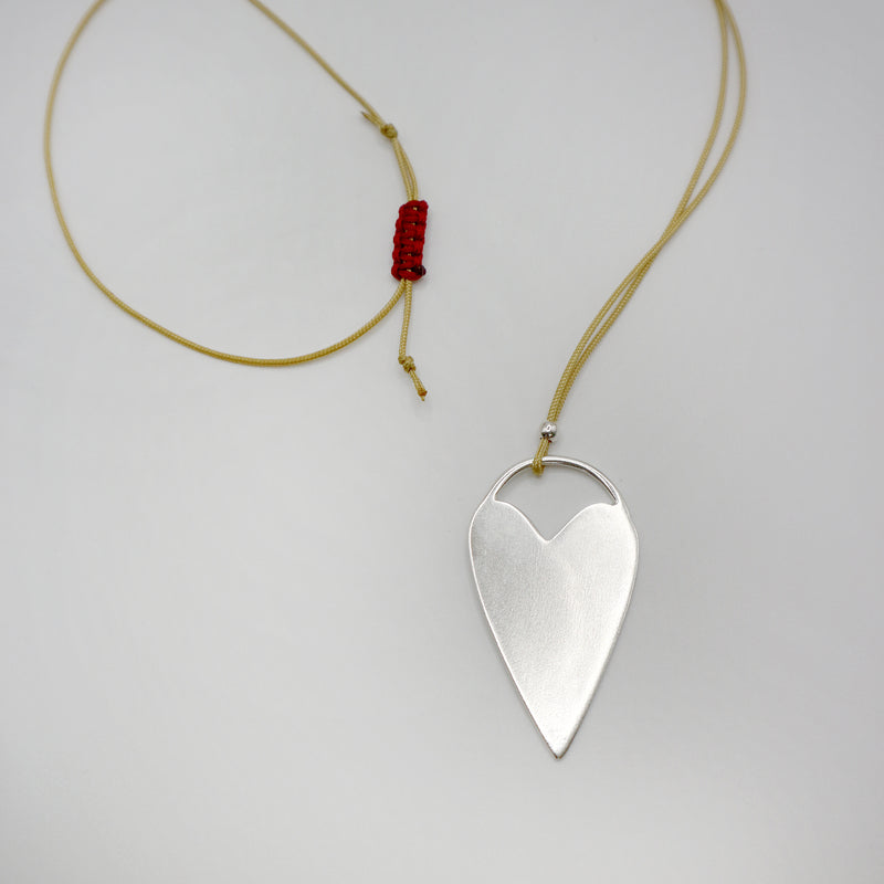 HAPPY HEART necklace - sterling silver