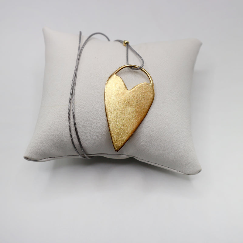 HAPPY HEART necklace - gold plated sterling silver