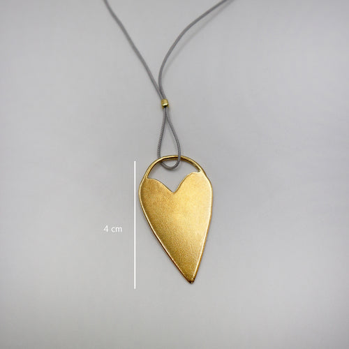 HAPPY HEART necklace - gold plated sterling silver