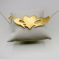 SHARING necklace - gold plated sterling silver