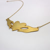 SHARING necklace - gold plated sterling silver