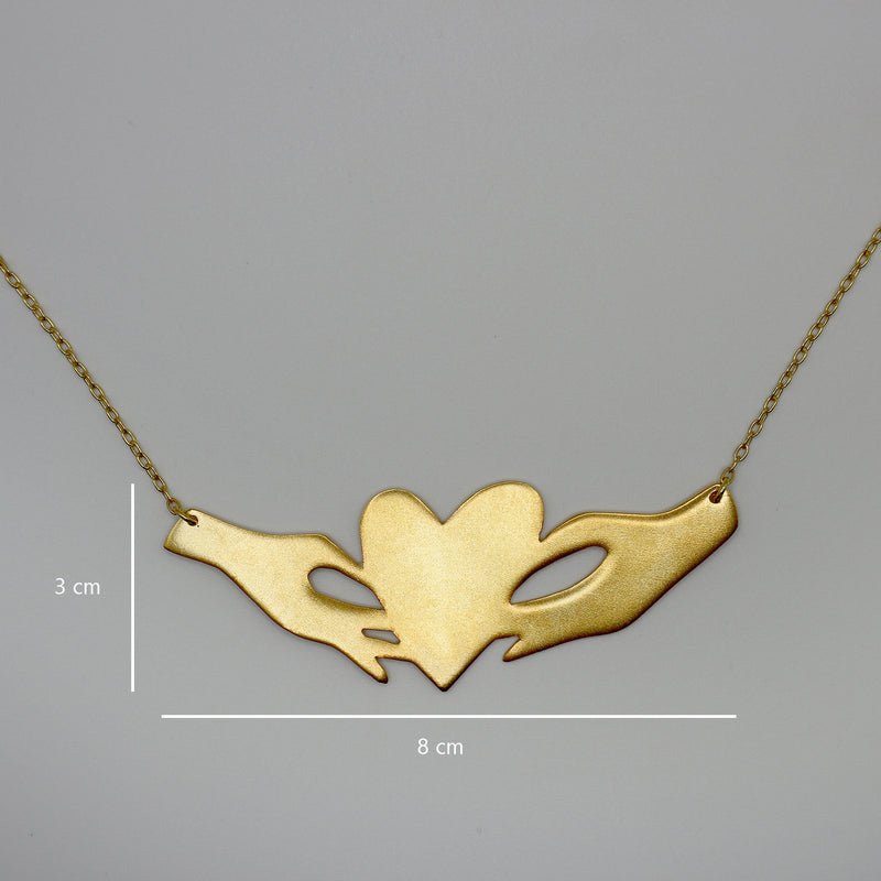 SHARING necklace - gold plated sterling silver